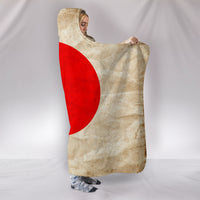 Thumbnail for Hoodie Blanket - Japanese Flags_White-Red - JaZazzy 