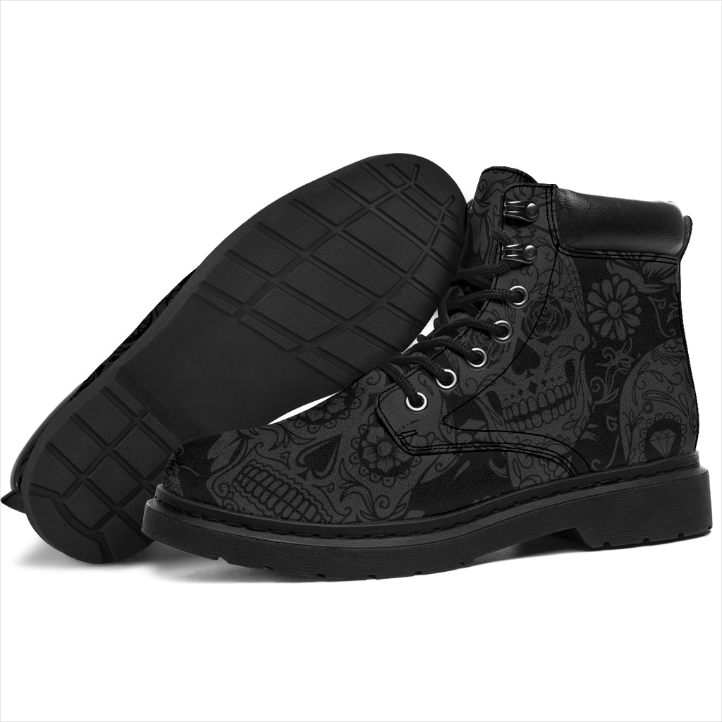 Dark Skull All-Season Boots - JaZazzy 