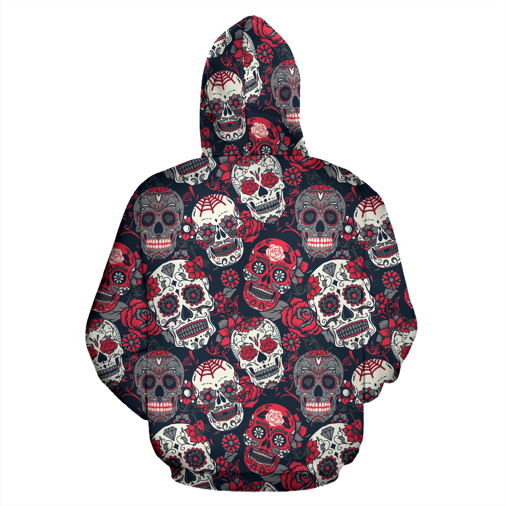 Skull Lovers All Over Hoodie - JaZazzy 