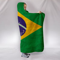 Thumbnail for Hoodie Blanket - Brazilian Flag - JaZazzy 