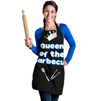 Thumbnail for Queen of the Barbecue Women's Apron - JaZazzy 