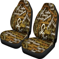Thumbnail for Custom-Made Holy Bible Books Brown Car Seat Cover - JaZazzy 