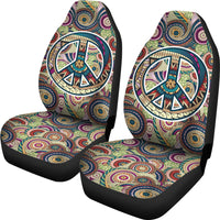 Thumbnail for Peace Fractal Swirls Car Seat Cover - JaZazzy 
