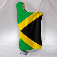 Thumbnail for Jamaican Flag Hooded Blanket_Black-Gold-Green - JaZazzy 