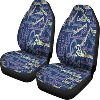 Thumbnail for Custom-Made Holy Bible Books Blue Car Seat Cover - JaZazzy 