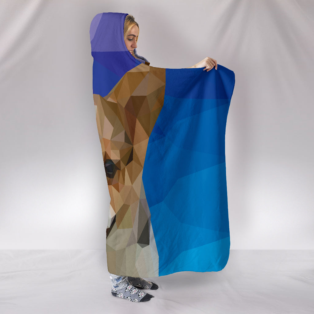 Corgi Dog Modern Art Hooded Blanket for Lovers of Corgis - JaZazzy 
