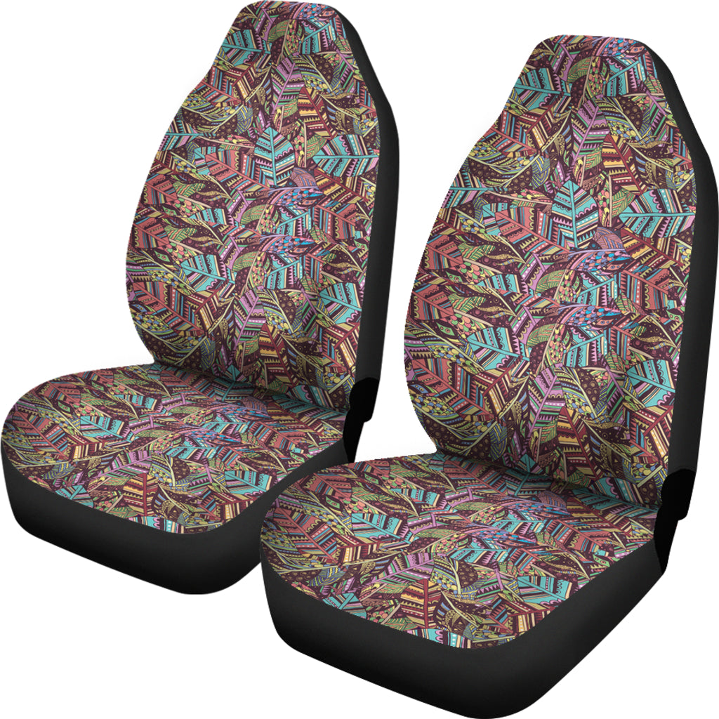 Boho Indian Feathers Car Seat Covers - JaZazzy 