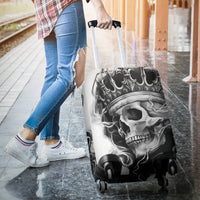 Thumbnail for 3D Black & White Skull King Design Luggage Covers 007 - JaZazzy 