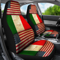 Thumbnail for JZP Flag American-Italian Seat Cover 01A - JaZazzy 