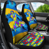 Thumbnail for Autism Awareness Car Seats - JaZazzy 