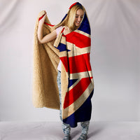 Thumbnail for Hoodie Blanket - British Flag_Red-White-Blue - JaZazzy 