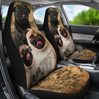 Thumbnail for Pug Car Seat Covers (Set of 2) - JaZazzy 