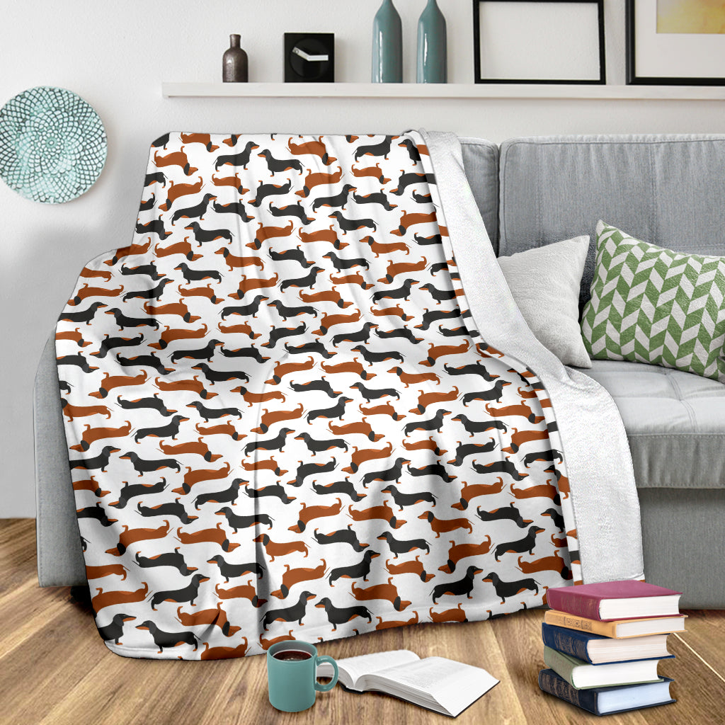Cute Dachshund Premium Blanket - JaZazzy 