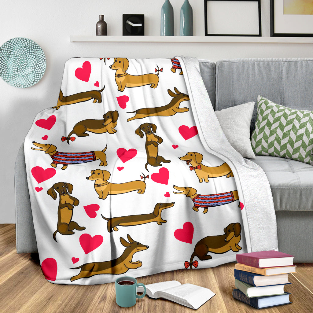 Funny Dachshund Sausage Blanket Sofa For Dog Puppy Lovers - JaZazzy 