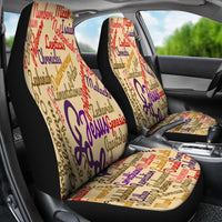 Thumbnail for Custom-Made Holy Bible Books Light Brown Car Seat Cover - JaZazzy 