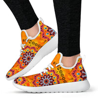 Thumbnail for White Mesh Knit Sneakers