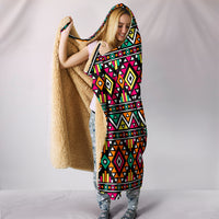 Thumbnail for Boho Geometric Hooded Blanket - JaZazzy 