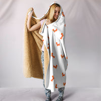 Thumbnail for Sausage Dog Hooded Blanket_White - JaZazzy 