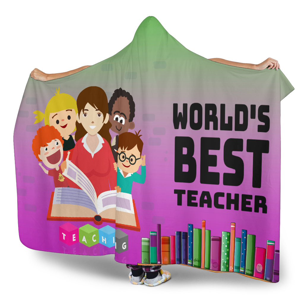 Best Teacher Hooded Blanket - JaZazzy 