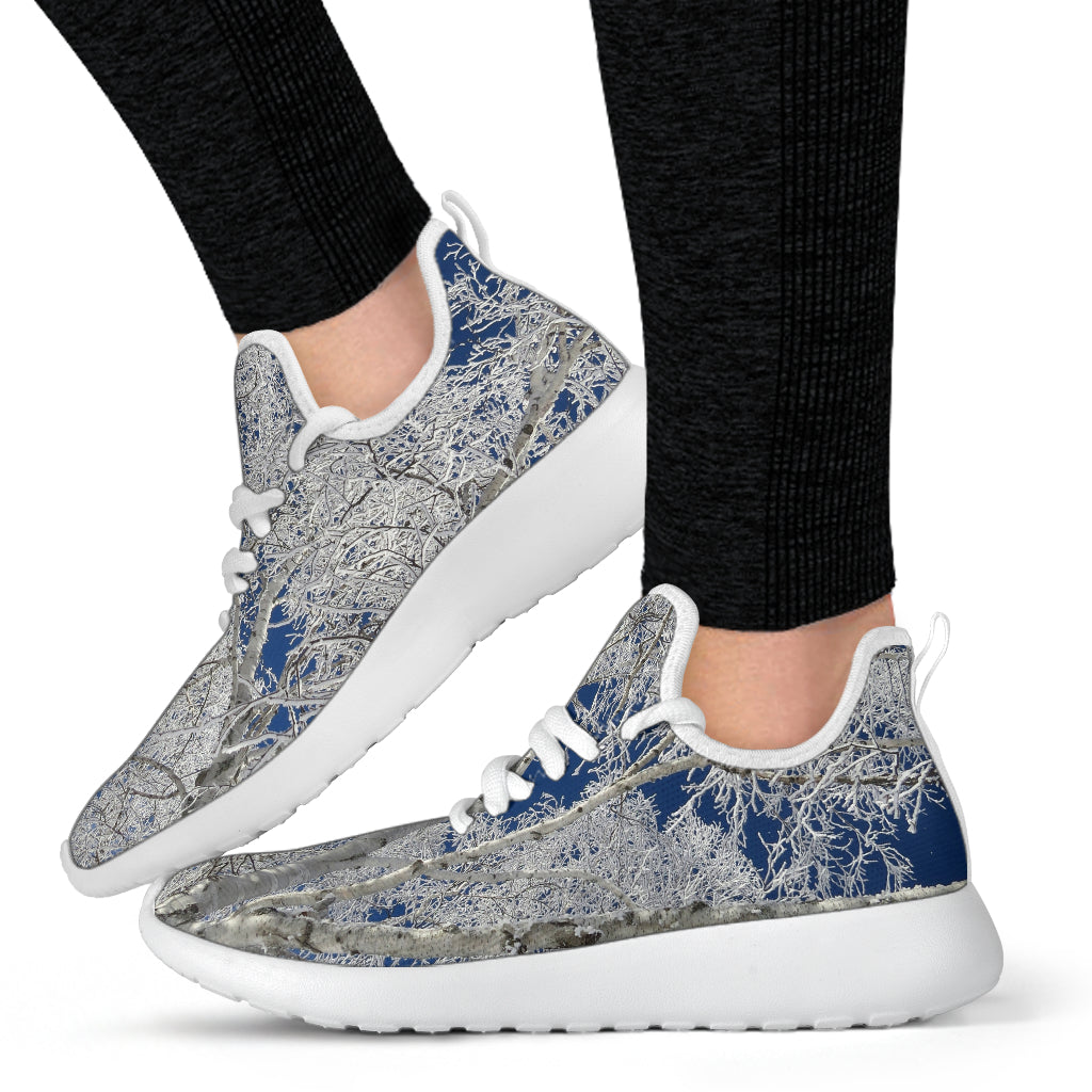 Mesh Knit Sneaker - Frost and Sky #3 Design - JaZazzy 