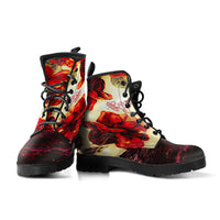 Thumbnail for Floral Embosses: Roses 03 Leather Boots