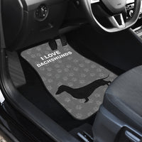 Thumbnail for I Love Dachshunds Cute Front And Back Car Mats - JaZazzy 