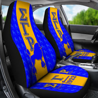 Thumbnail for Blue and Gold Car Seat Cover C3422