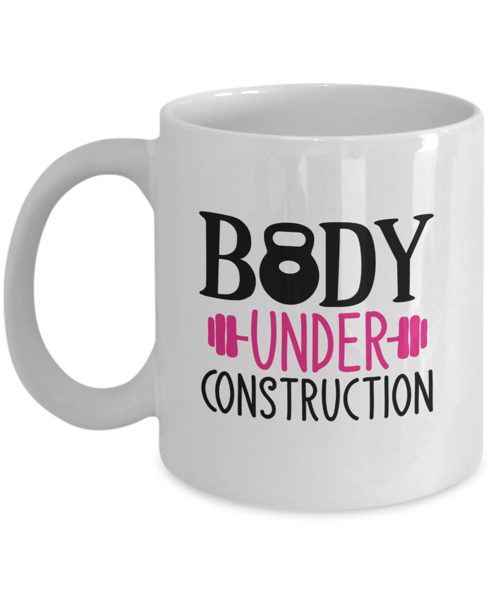 Funny Mug - Body under construction-Coffee Cup