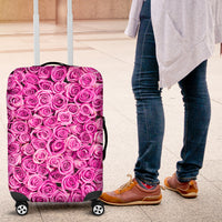 Thumbnail for Pink Roses Luggage Cover - JaZazzy 