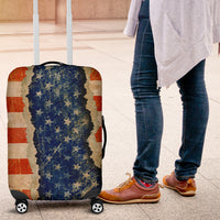 Thumbnail for Ripped Flag Luggage Cover-Red/White/Blue - JaZazzy 