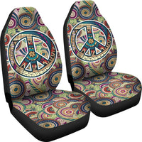 Thumbnail for Peace Fractal Swirls Car Seat Cover - JaZazzy 