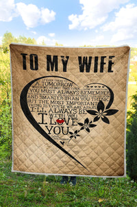 Thumbnail for To My Wife I Love You Quilt