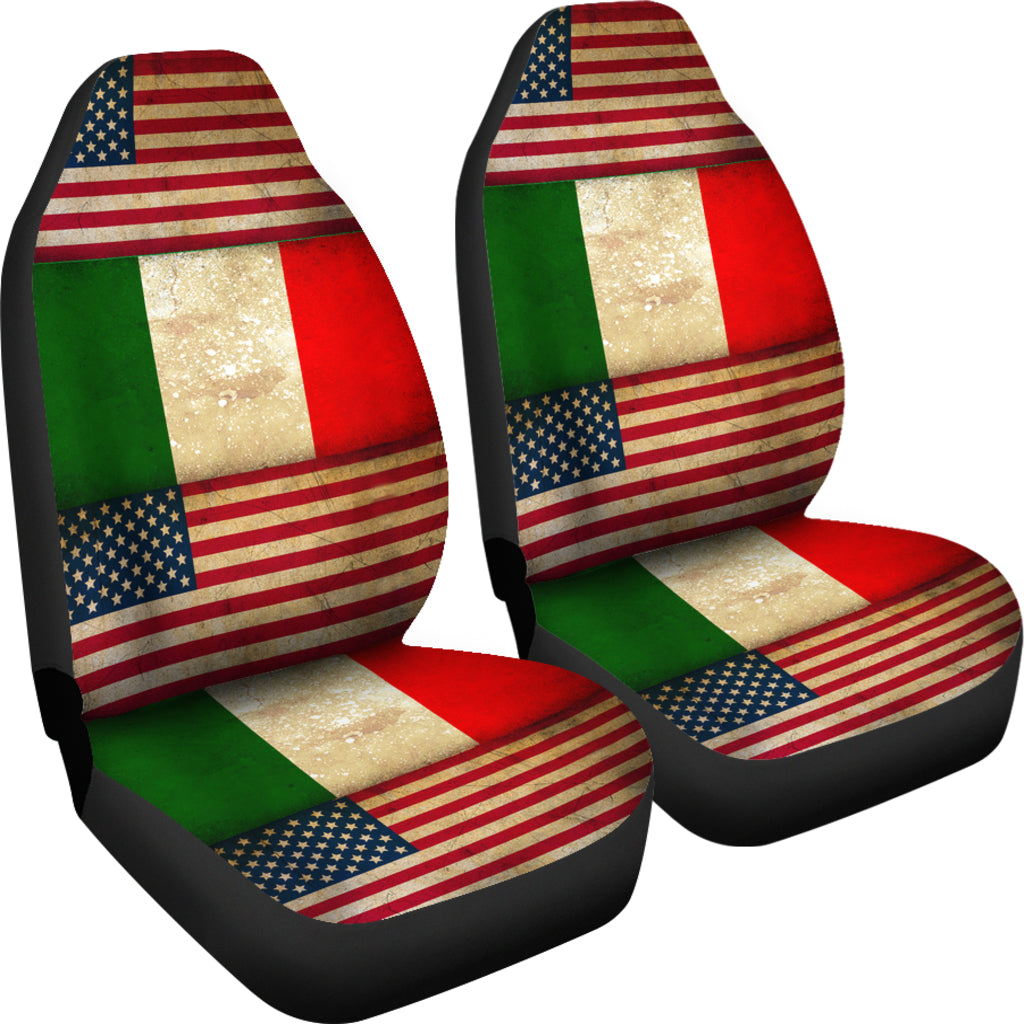 JZP Flag American-Italian Seat Cover 01A - JaZazzy 
