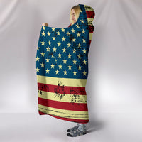 Thumbnail for American Flag Hooded Blanket_Red-White-Blue - JaZazzy 