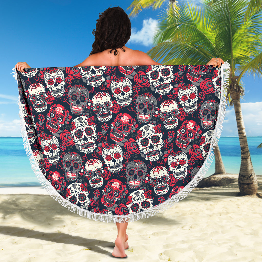 Skull Lovers Beach Blanket - JaZazzy 