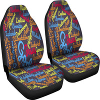 Thumbnail for Custom-Made Holy Bible Books Grey Mixed Color Car Seat Cover - JaZazzy 