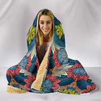 Thumbnail for Boho Abstract Hooded Blanket - JaZazzy 