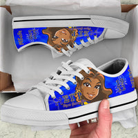 Thumbnail for Blue and Gold Sneaker S3422