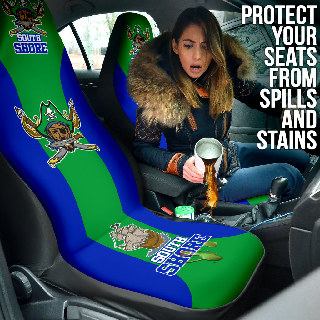 South Shore High School Car Seat Cover, spill