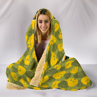 Thumbnail for Cheese Head Camouflage Hooded Blanket_Green-Yellow - JaZazzy 