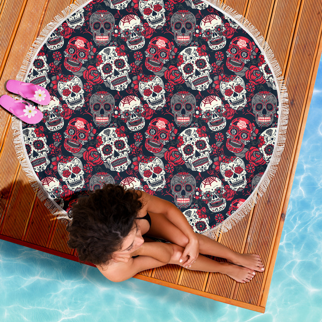 Skull Lovers Beach Blanket - JaZazzy 