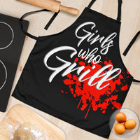 Thumbnail for Girls Who Grill Womens Apron - JaZazzy 