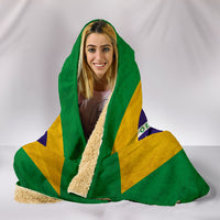 Thumbnail for Hoodie Blanket - Brazilian Flag - JaZazzy 