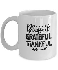 Thumbnail for Coffee Mug-Blessed Grateful Thankful-Coffee Cup