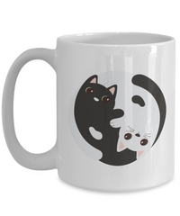 Thumbnail for YING YANG-fun cat coffee mug