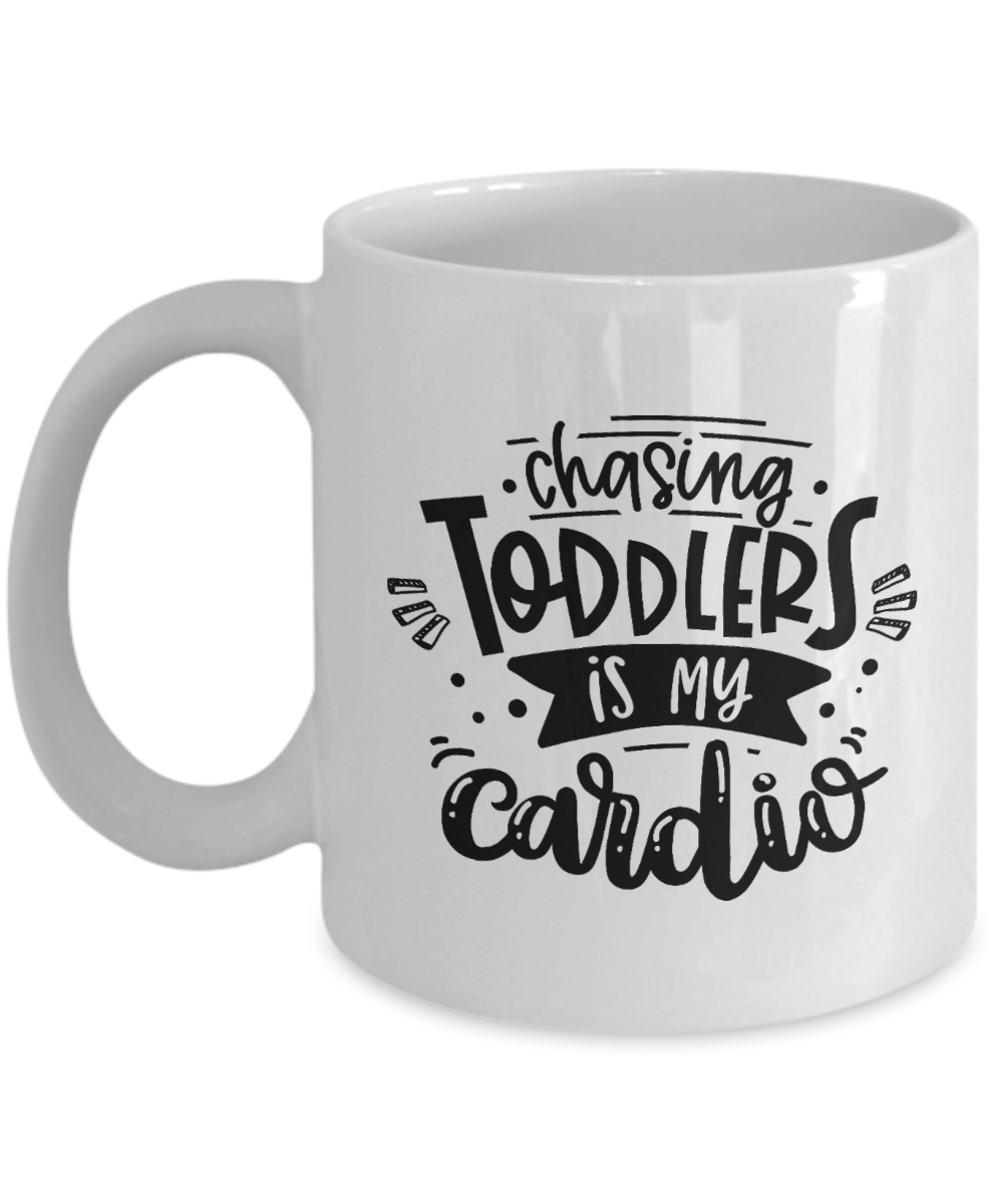 Chasing toddlers is my cardio-Mug 🏃🏻‍♀️🏃🏻‍♂️