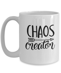 Thumbnail for Funny Mug-Chaos Creator-Coffee Cup