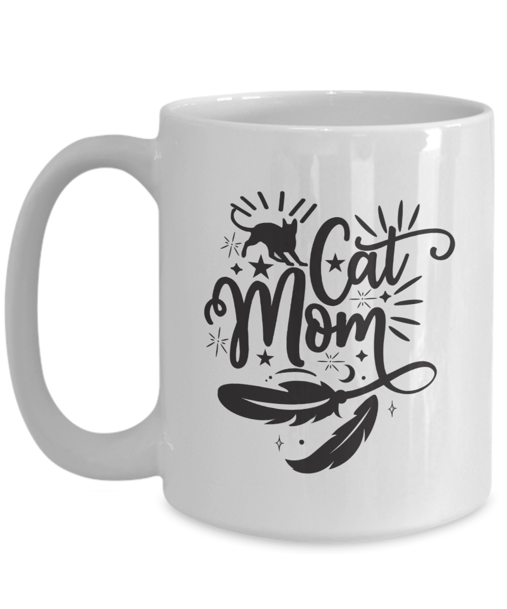 Cat Mom-Funny Cat Coffee Cup