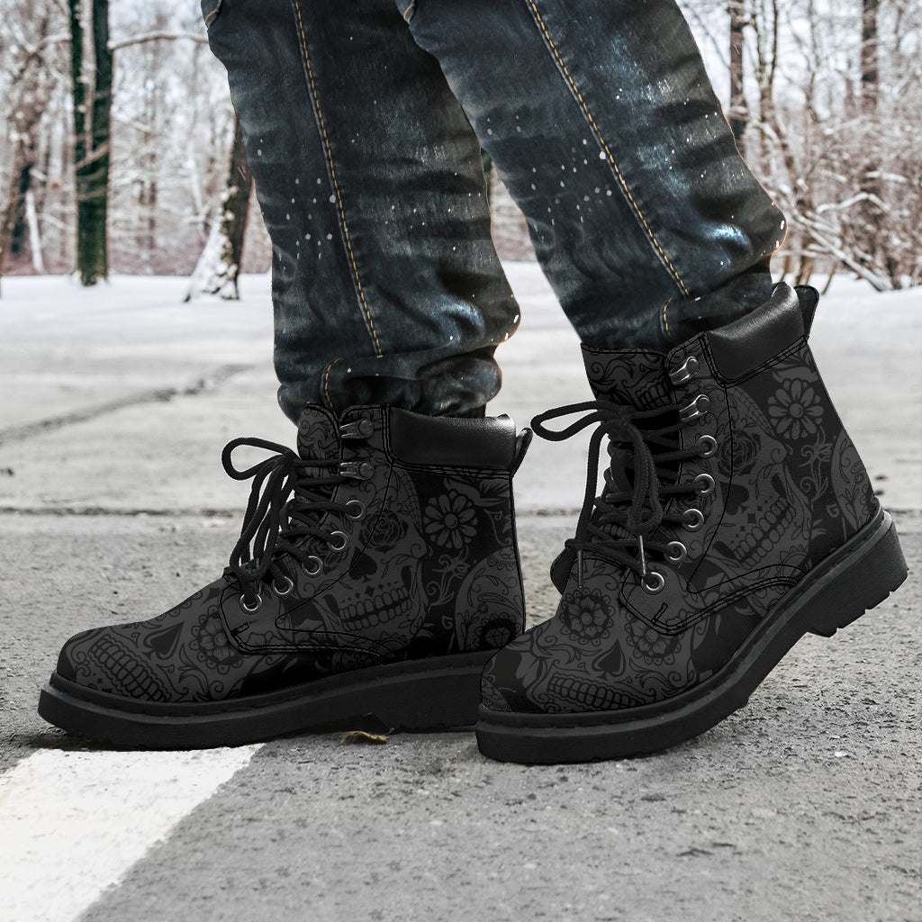 Dark Skull All-Season Boots - JaZazzy 