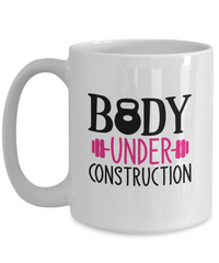 Thumbnail for Funny Mug - Body under construction-Coffee Cup
